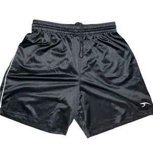 ☠️5/$20 ☠️SCORE | ADULT BLACK DRAWSTRING WAIST SOCCER SHORTS